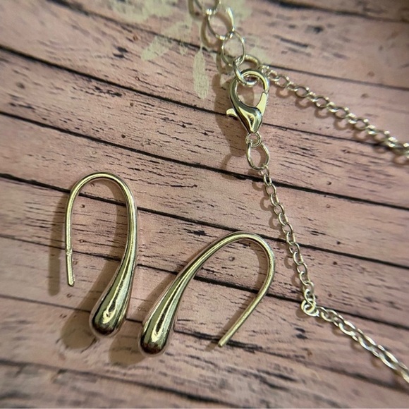 🆕 Sterling silver jewelry set 4 pc - necklace earrings ring bracelet - Picture 4 of 11